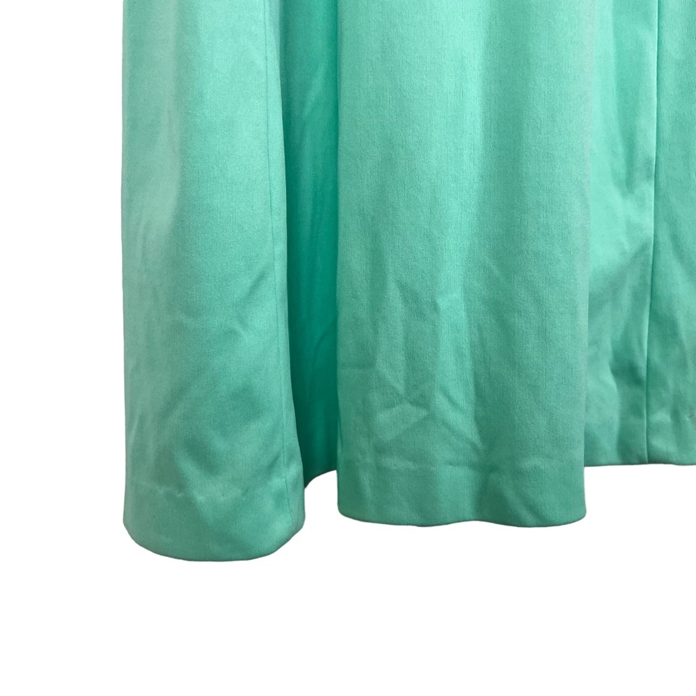 Vintage 1960’s mint green handmade polyester maxi dress XS - Picture 3 of 11